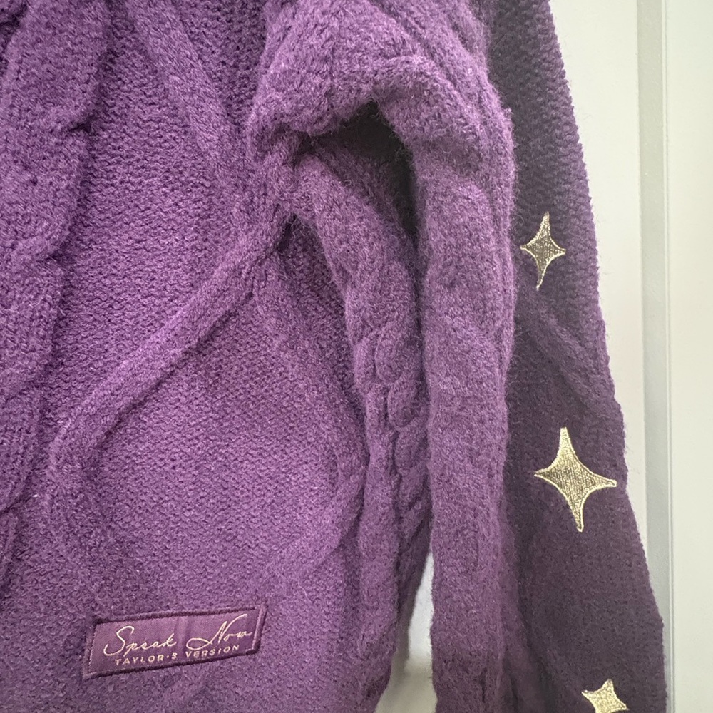 Taylor Swift Speak Now Cable Knit Cardigan M/L - Picture 2 of 5